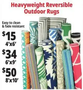 Ocean State Job Lot Heavyweight Reversible Outdoor Rugs offer
