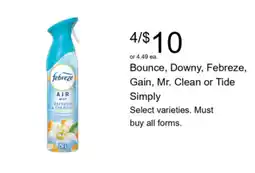 Walgreens Febreze air mist offer