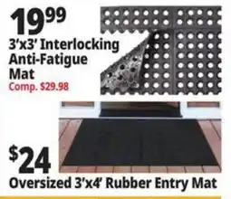 Ocean State Job Lot 3'x3' Interlocking Anti-Fatigue Mat offer