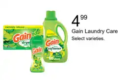 Walgreens Gain laundry care offer