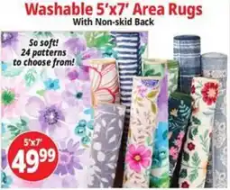Ocean State Job Lot Washable 5'x7' Area Rugs offer