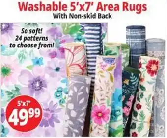 Ocean State Job Lot Washable 5'x7' Area Rugs offer