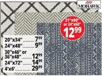 Ocean State Job Lot Mohawk rug offer