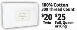 Ocean State Job Lot Bellecoro 100% Cotton Sheet Set offer