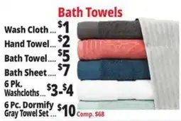 Ocean State Job Lot Bath Towels wash cloth offer