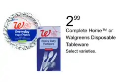 Walgreens Walgreens Disposable Tableware offer