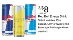 Walgreens Red Bull Energy Drink offer
