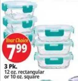 Ocean State Job Lot Your Choice Glass Food Storage Containers offer