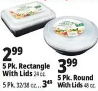 Ocean State Job Lot 5 Pk. Rectangle With Lids offer