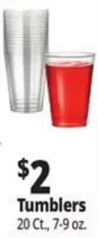 Ocean State Job Lot Tumblers offer