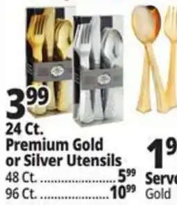 Ocean State Job Lot Premium Gold or Silver Utensils offer
