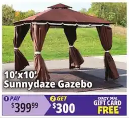 Ocean State Job Lot Sunnydaze Gazebo offer