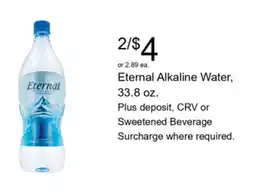 Walgreens Eternal Alkaline Water offer