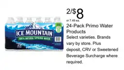 Walgreens Primo Water Products offer