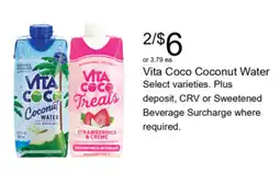 Walgreens Vita Coco Coconut Water offer