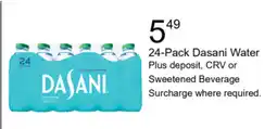 Walgreens Dasani water offer