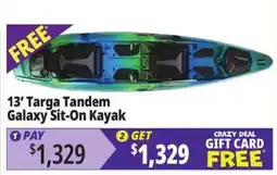 Ocean State Job Lot 13' Targa Tandem Galaxy Sit-On Kayak offer