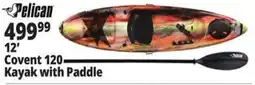 Ocean State Job Lot Pelican covent 120 kayak with paddle offer