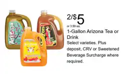 Walgreens Arizona Tea or Drink offer