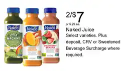 Walgreens Naked Juice offer