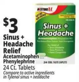 Ocean State Job Lot Restore Sinus + Headache Relief offer