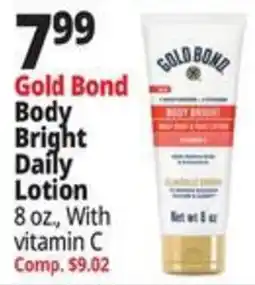 Ocean State Job Lot Gold Bond body bright daily lotion offer