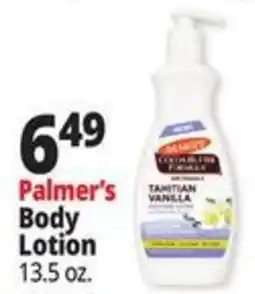 Ocean State Job Lot Palmer's Body Lotion offer