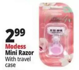 Ocean State Job Lot Modess Mini Razor offer