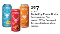 Walgreens Bucked Up Protein Drinks offer