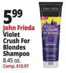 Ocean State Job Lot John Frieda violet crush for blondes shampoo offer