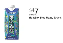 Walgreens BeatBox Blue Razz offer
