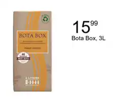 Walgreens Bota Box Pinot Grigio offer