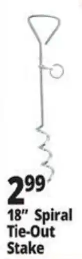 Ocean State Job Lot 18" Spiral Tie-Out Stake offer
