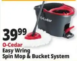 Ocean State Job Lot O-Cedar Easy Wring Spin Mop & Bucket System offer