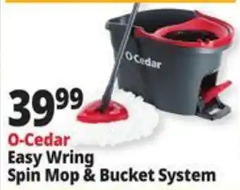Ocean State Job Lot O-Cedar Easy Wring Spin Mop & Bucket System offer