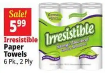 Ocean State Job Lot Irresistible Paper Towels offer