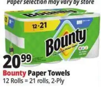 Ocean State Job Lot Bounty paper towels offer