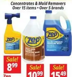 Ocean State Job Lot Zep concentrates and mold removers offer