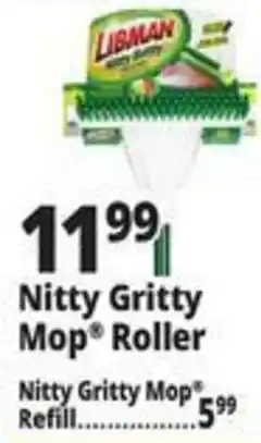 Ocean State Job Lot Libman Nitty Gritty Mop Roller offer