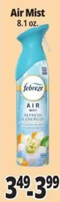 Ocean State Job Lot Febreze air mist offer