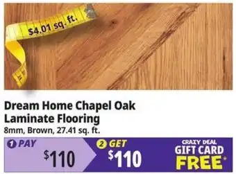 Ocean State Job Lot Dream Home Chapel Oak Laminate Flooring offer