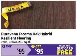 Ocean State Job Lot Duravana Tacoma Oak Hybrid Resilient Flooring offer