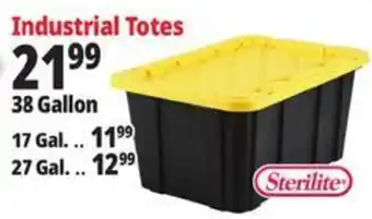 Ocean State Job Lot Sterilite industrial totes offer