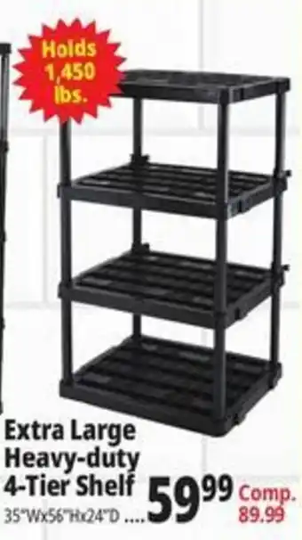 Ocean State Job Lot Extra Large Heavy-duty 4-Tier Shelf offer