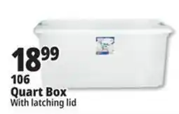 Ocean State Job Lot 106 Quart Box With Latching Lid offer