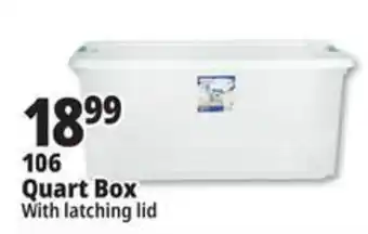 Ocean State Job Lot 106 Quart Box With Latching Lid offer