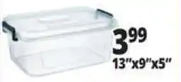 Ocean State Job Lot Clear plastic storage container offer