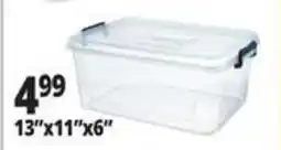 Ocean State Job Lot Clear plastic storage containers offer
