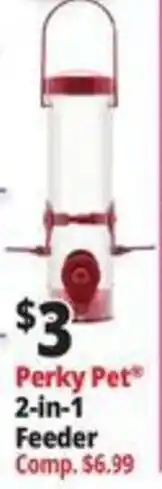 Ocean State Job Lot Perky Pet 2-in-1 Feeder offer