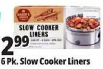 Ocean State Job Lot Baker's Corner slow cooker liners offer